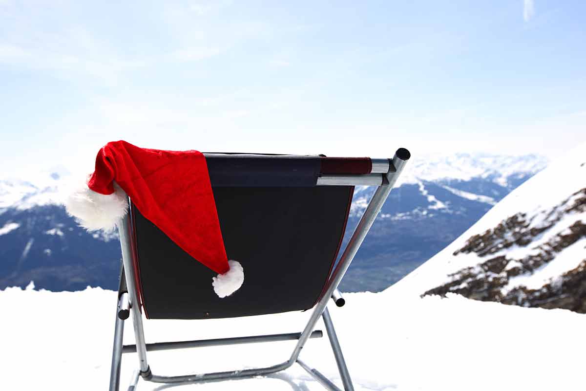 景色を眺めながらクリスマスを過ごす最も息をのむような場所