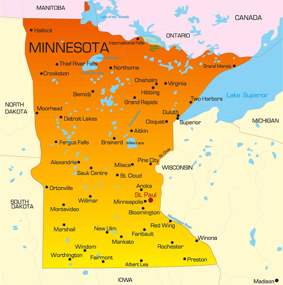 20のミネソタ州の都市と町は、北に恋をするようになります！