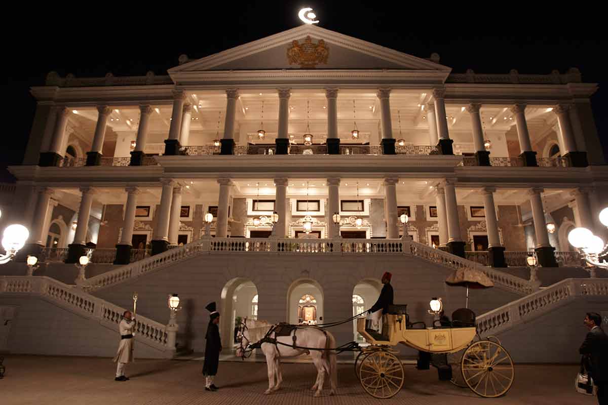 インドの宮殿のホテルはとても贅沢です