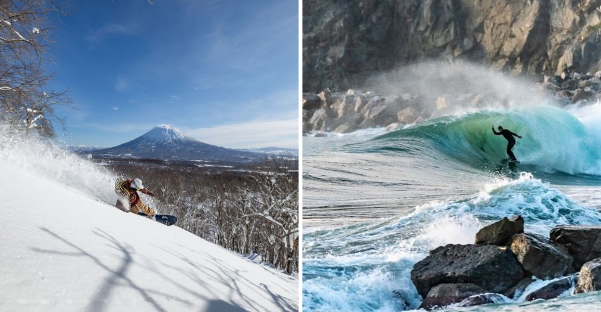 1日でサーフィンから雪に行くことができる15の壮大な目的地