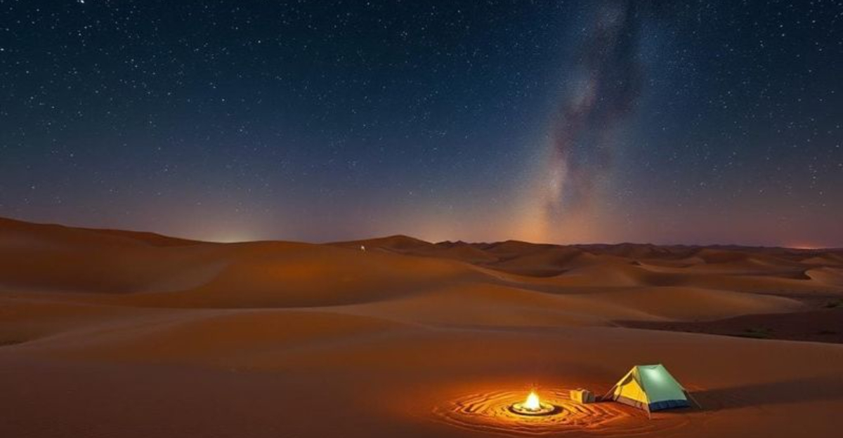 チュニジアの遠隔サハラのベドウィンの夢と12の砂漠の贅沢