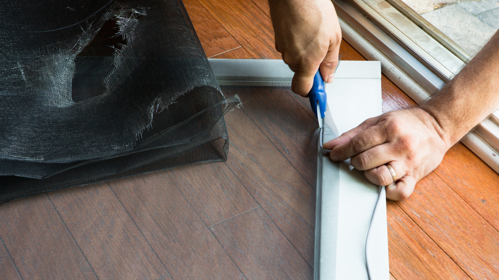 完璧なDIYガーデントレリスのために古いスクリーンドアを再利用する