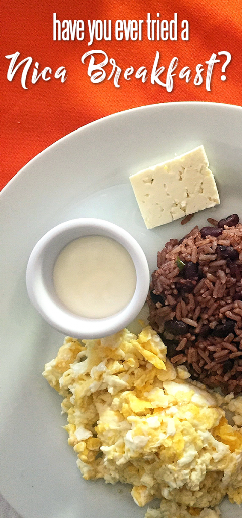Nica Breakfast in Nicaragua for Pinterest and Twitter