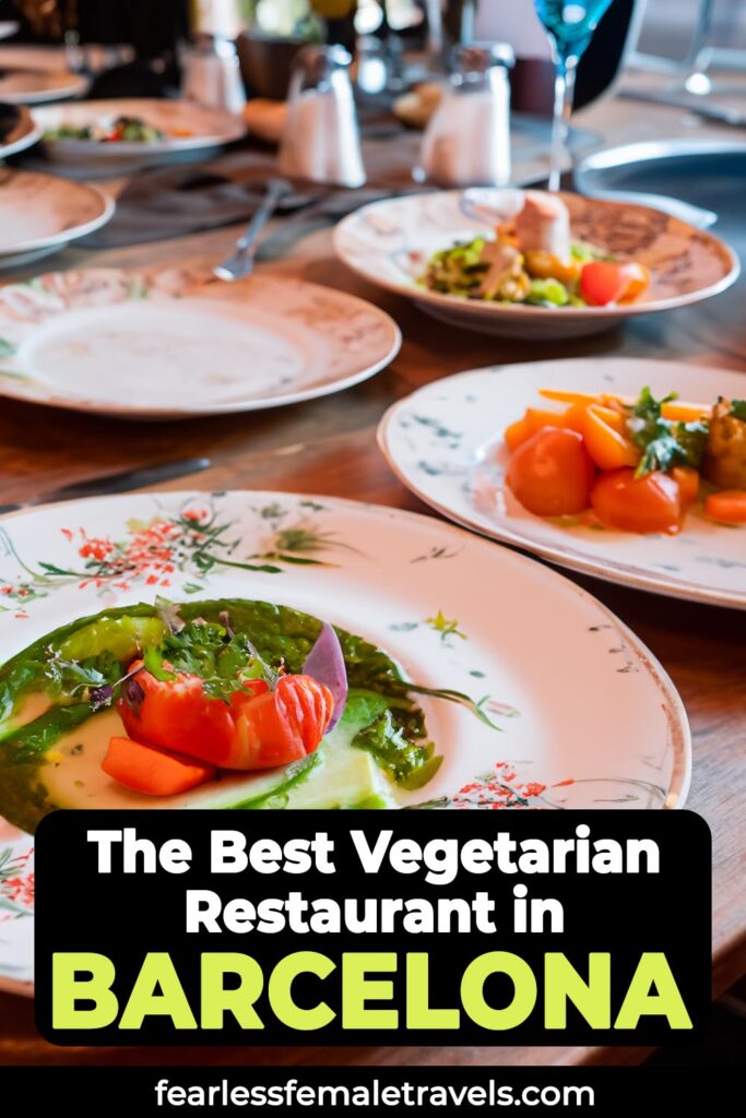 The best vegetarian restaurant in the center of Barcelona, Spain