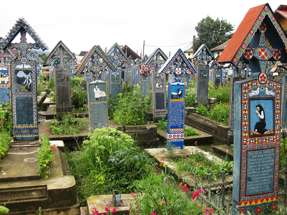 The Merry Cemetery Near Sighetu Marmatiei, Romania