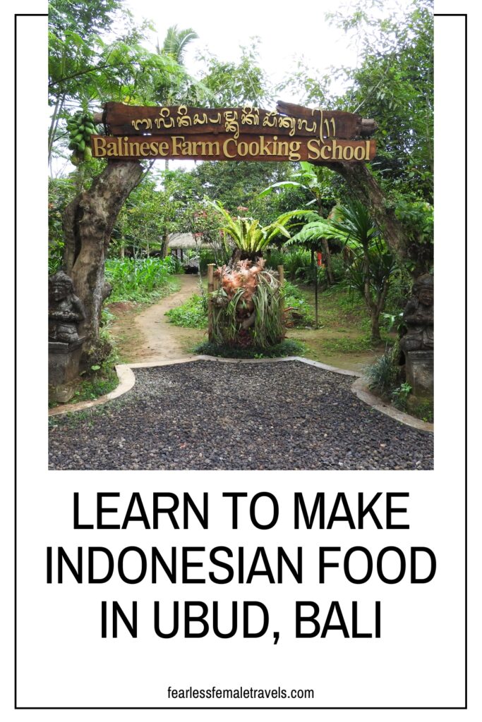 You can learn to make Indonesian food in Bali at this cooking class on an organic farm in Ubud. Vegetarian and vegan options are available!