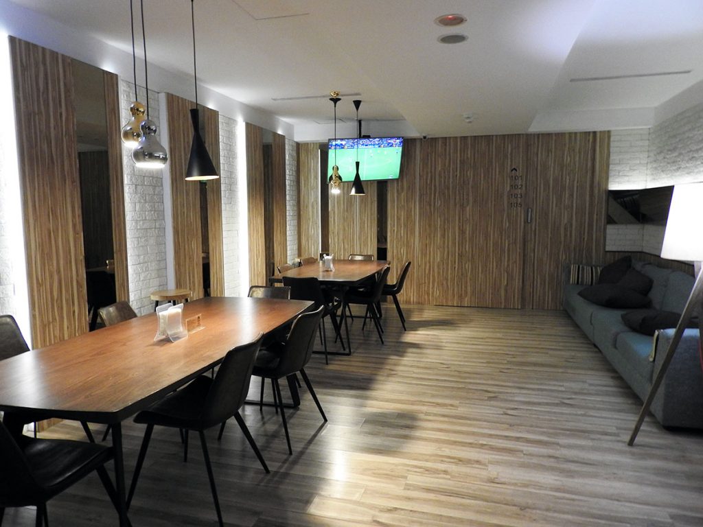 Basement Lounge at Poshpacker Hostel, Taipei, Taiwan