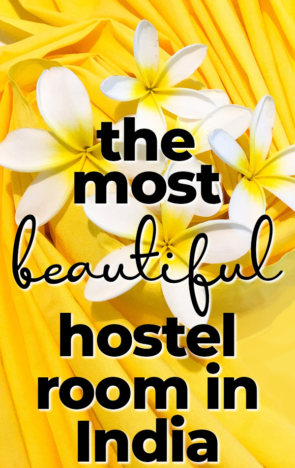 The best hostel in India features a beautiful hostel room with a king-sized bed, bathtub and private balcony... all at backpacker prices!