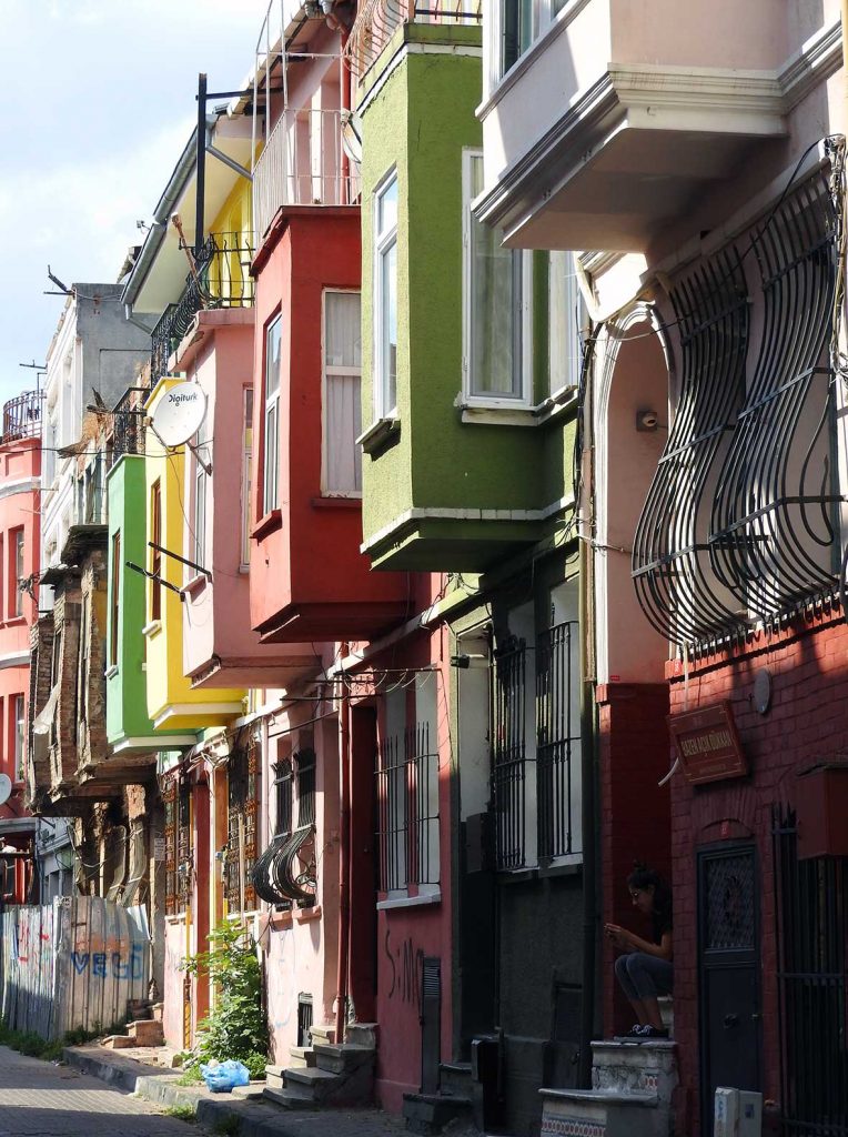 Colorful Houses in Fener Balat, Istanbul, Turkey