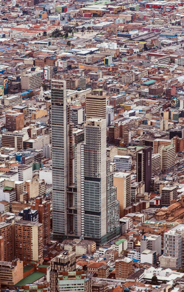 Skyline in Bogota Colombia