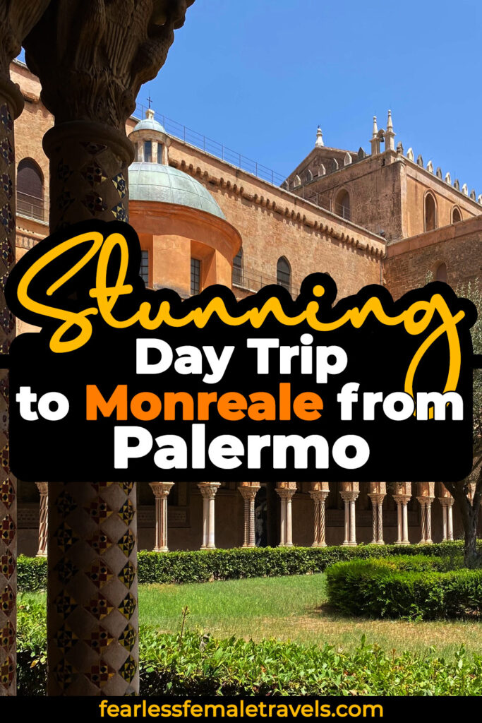 Take a stunning day trip from Palermo to Monreale by bus, to see the UNESCO World Heritage Site in the hills of Sicily, Italy.