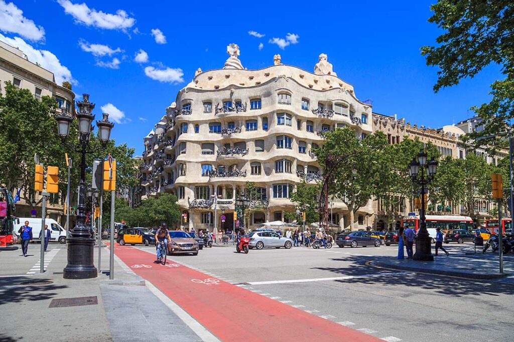 Eixample is one of the best neighborhoods in Barcelona Spain for solo travel