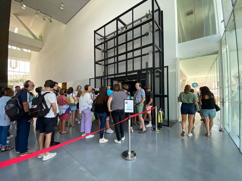 The Cosquer Méditerranée Cave Museum Entrance and Elevator