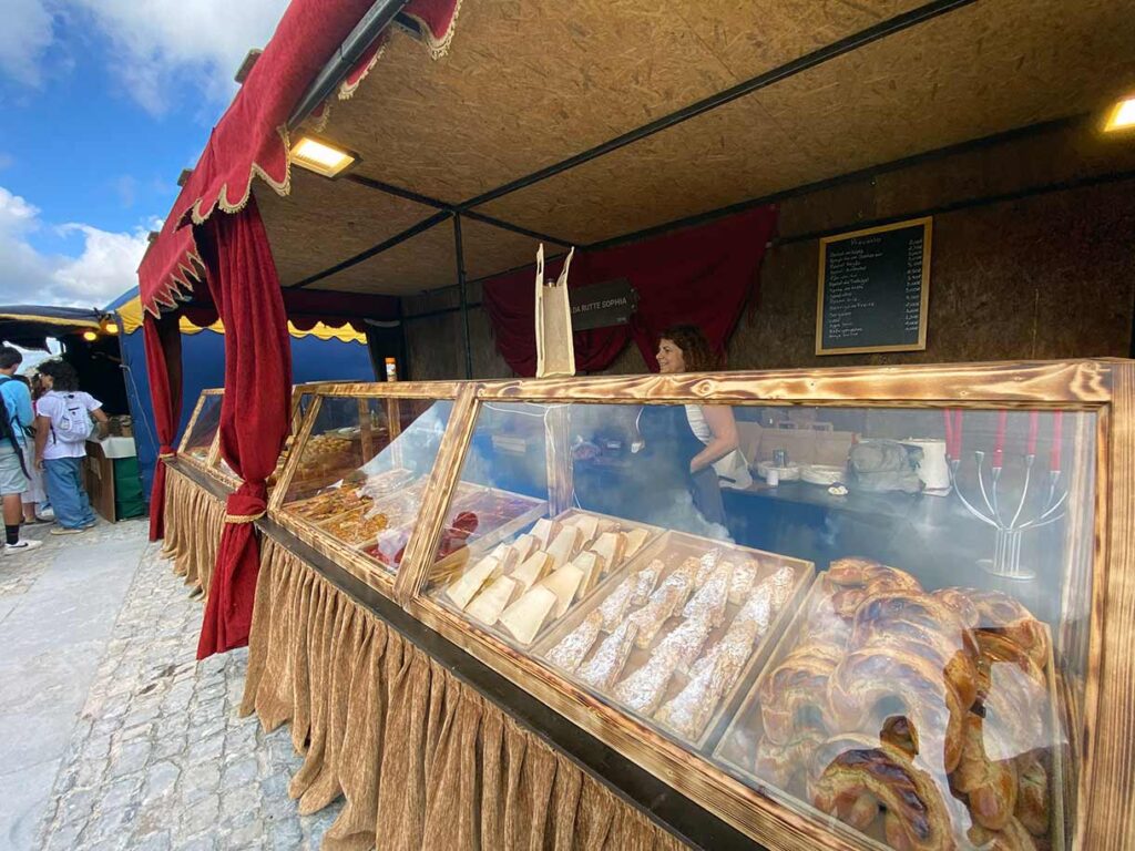 Obidos Medieval Festival Bakery Cakes Pies and Pao