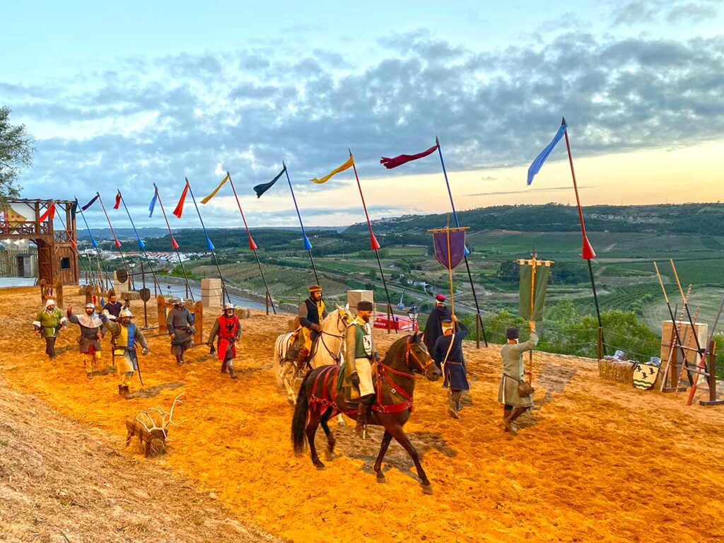Knights and Horses at the Obidos Medieval Festival