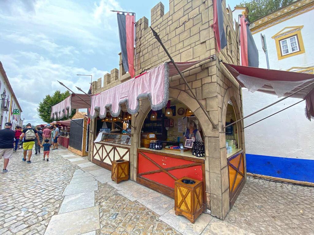 Obidos Medieval Festival Market in the City