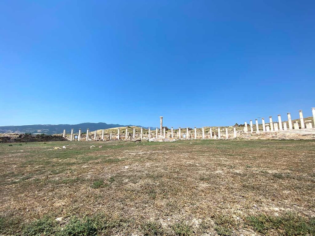 Columns in Tripolis Turkey