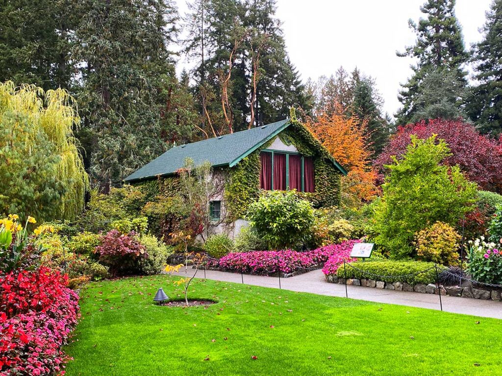 Butchart Gardens in Fall - Concert Lawn Area