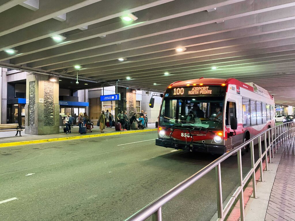 Calgary Airport to Downtown by Bus