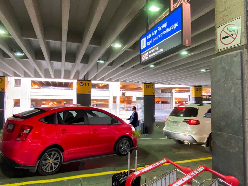 How to take an Uber from the Calgary Airport to Downtown