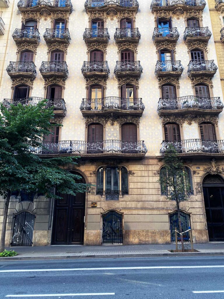 Walking in Eixample Barcelona