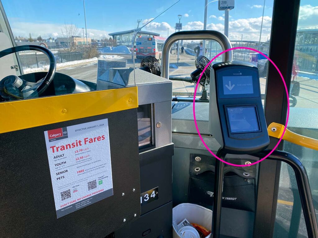 How to Scan a Ticket on Board a Calgary Transit Bus or C-Train