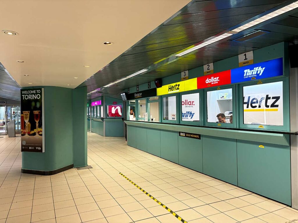 Car Rentals at the Turin Airport