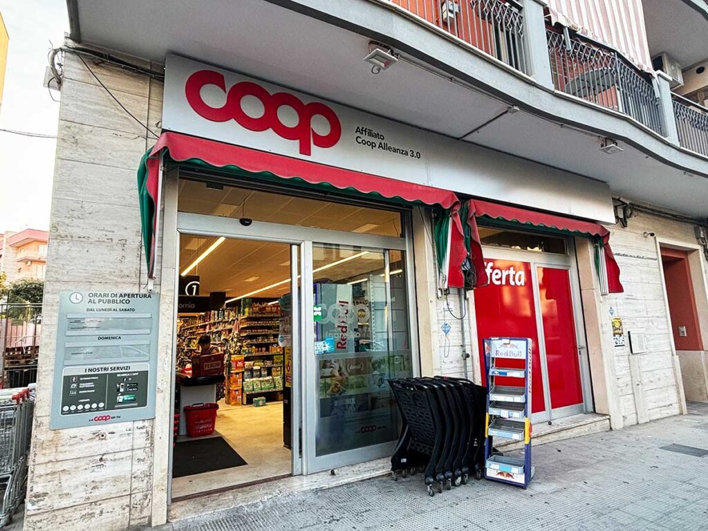 Coop Supermarket in Puglia, Italy