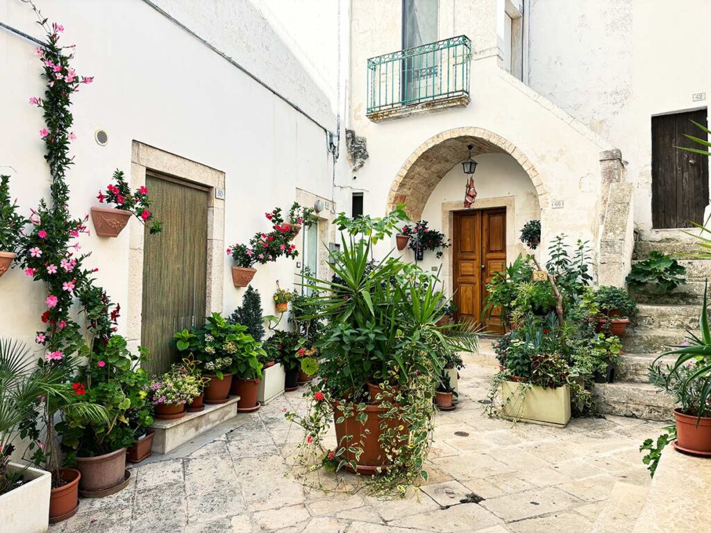 Streets and Courtyards of Locorotondo, Puglia, Italy