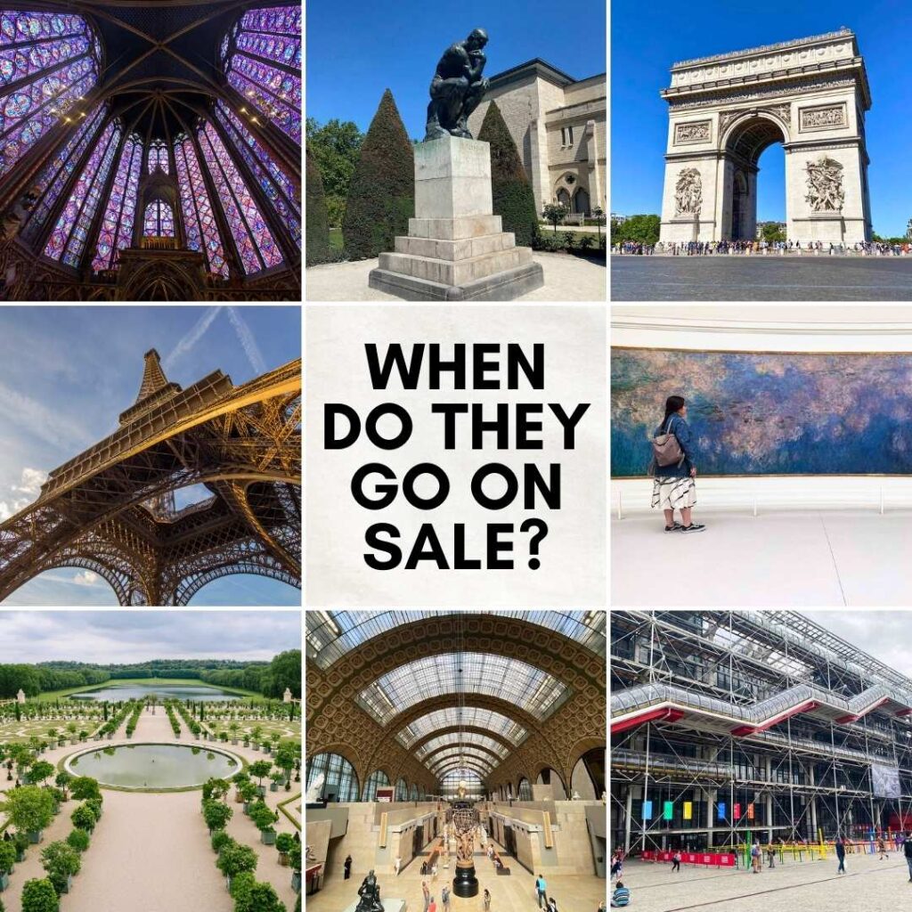 When do Paris museum tickets go on sale?