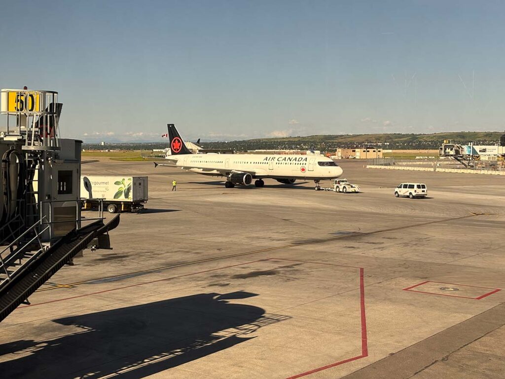 Air Canada Plane at Calgary Airport
