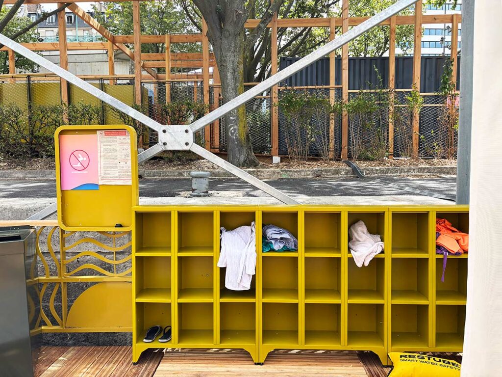Storage Cubbies at Paris Plages