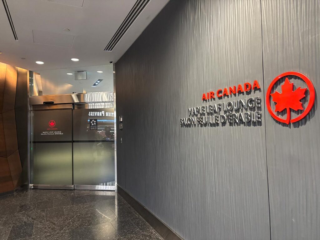 The Maple Leaf Lounge by Air Canada at the Calgary International Airport YYC